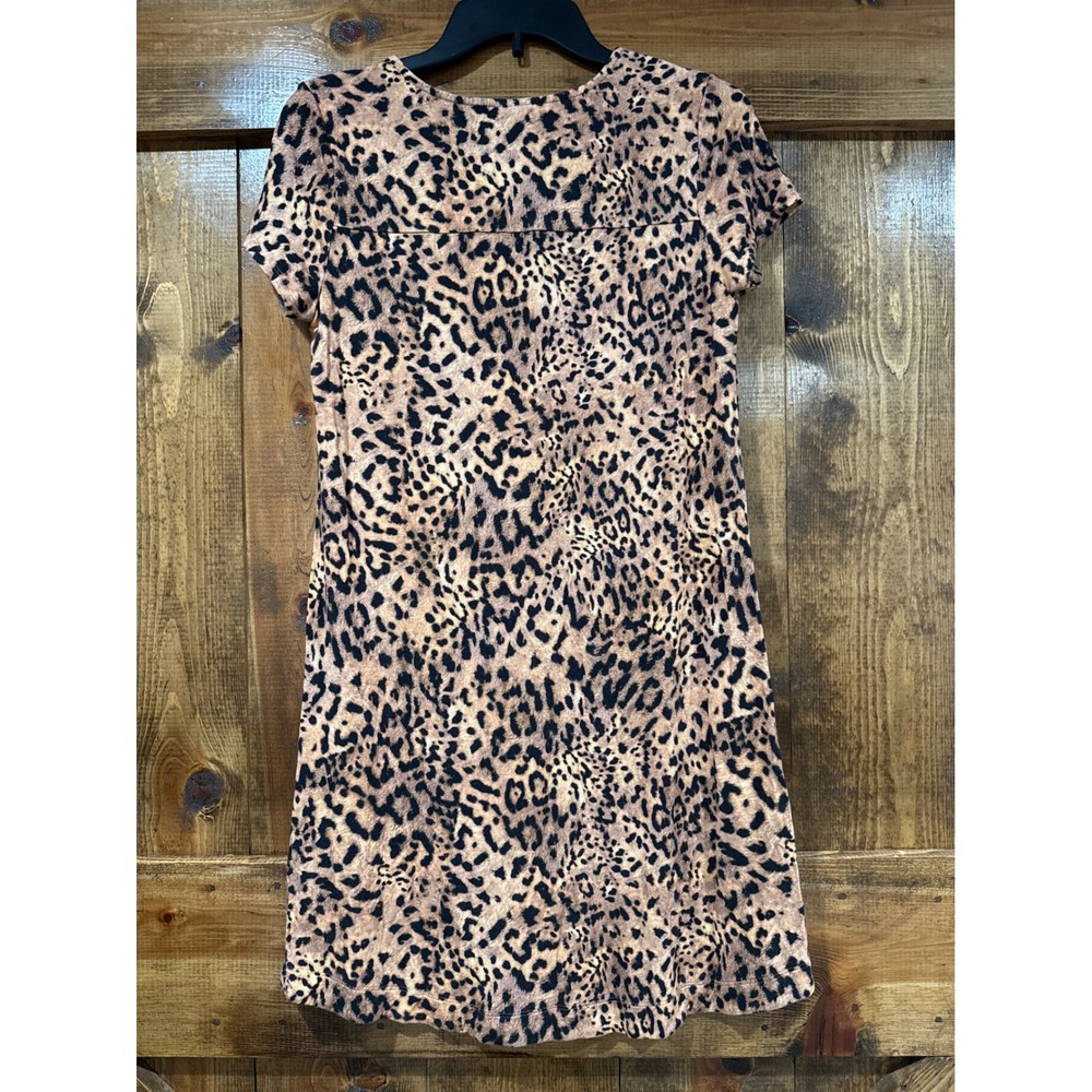 Soma Leopard Print V-Neck Sleep‎  Nightgown Leopard Print Sz Small - Picture 5 of 5